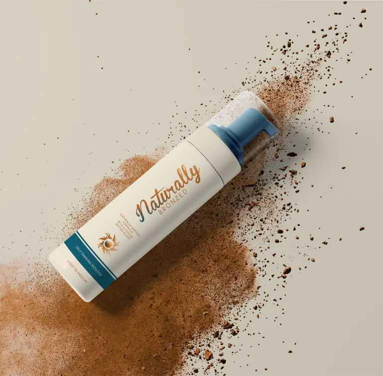Naturally Bronzed Packaging Design